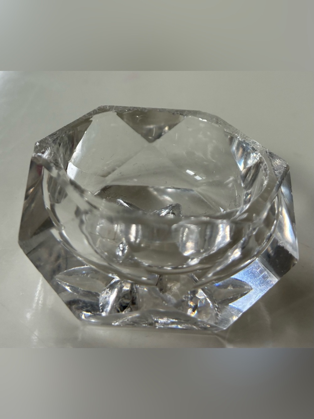 Small Vintage Crystal Salt Cellar